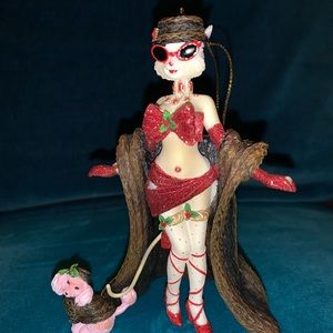 Kurt Adler - Sexy Ms. Kitty Cane Ornament Make me an Offer I won’t bite!